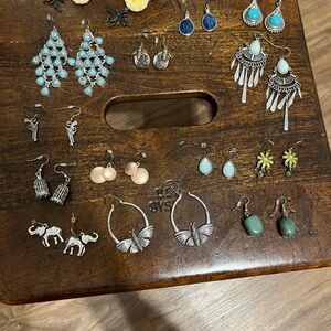 BOHO Bohemian Costume Jewelry Earring lot